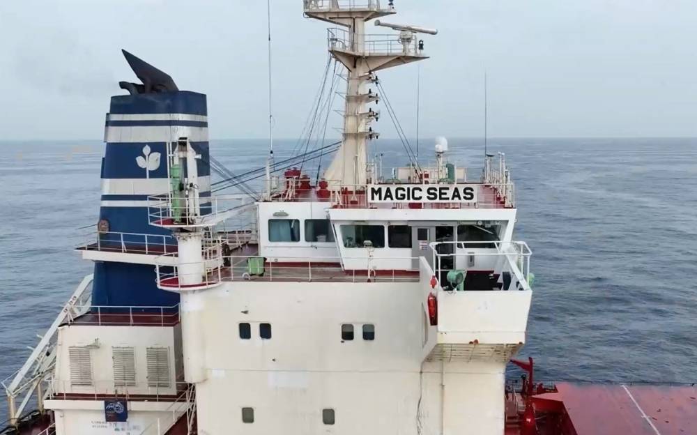 "Magic Seas" adlı gemiye yapılan saldırı ve batış görüntüleri 3