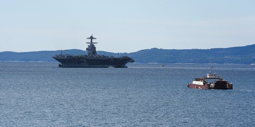 ABD Uçak Gemisinin Onarım Çalışmaları Tamamlandı