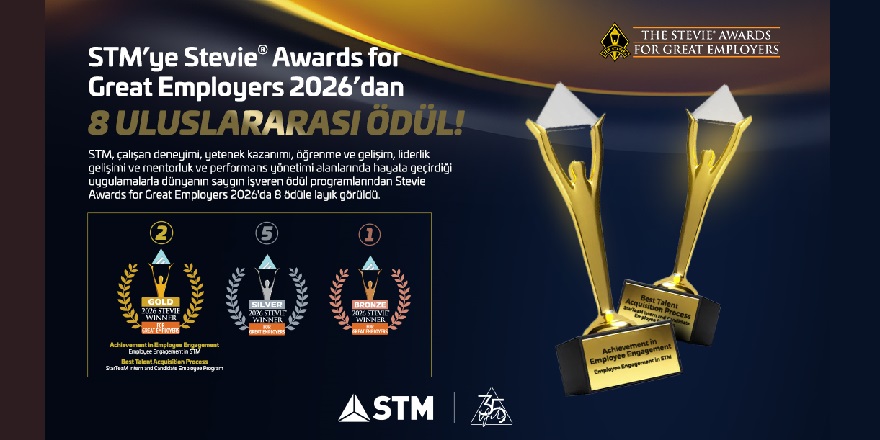 STM'ye Stevie Awards 2026'da 8 Uluslararası Ödül