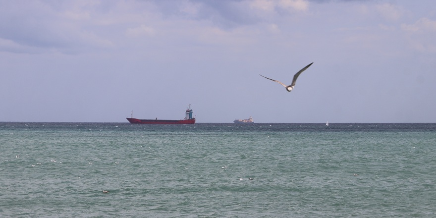 Tekirdağ’da Gemiler Bekleyişte