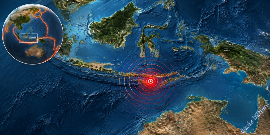 Endonezya'da Deprem!