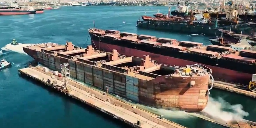 HABAŞ’ın 40 Bin DWT Kapasiteli Gemisi Denize İndirildi