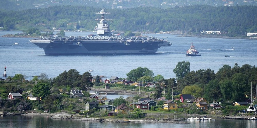 ABD'ye ait uçak gemisi NATO üyesi Norveç'te