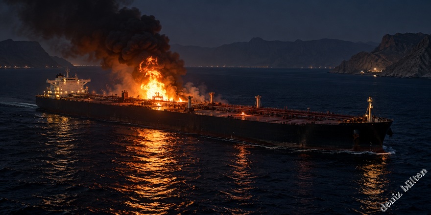 İran: Hürmüz’de Süper Tanker Mayına Çarptı