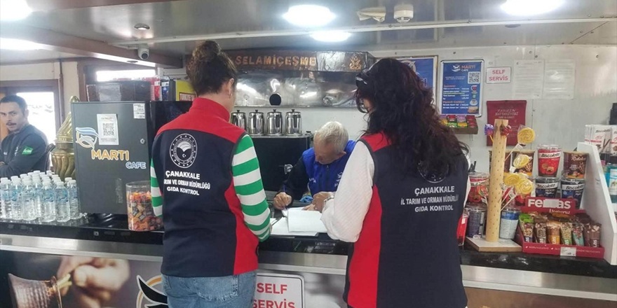 Çanakkale'de Deniz Araçlarında Gıda Güvenliği Denetimi