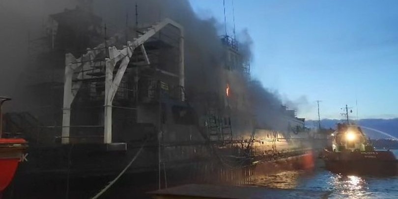 Yalova’da gemide çıkan yangın söndürüldü