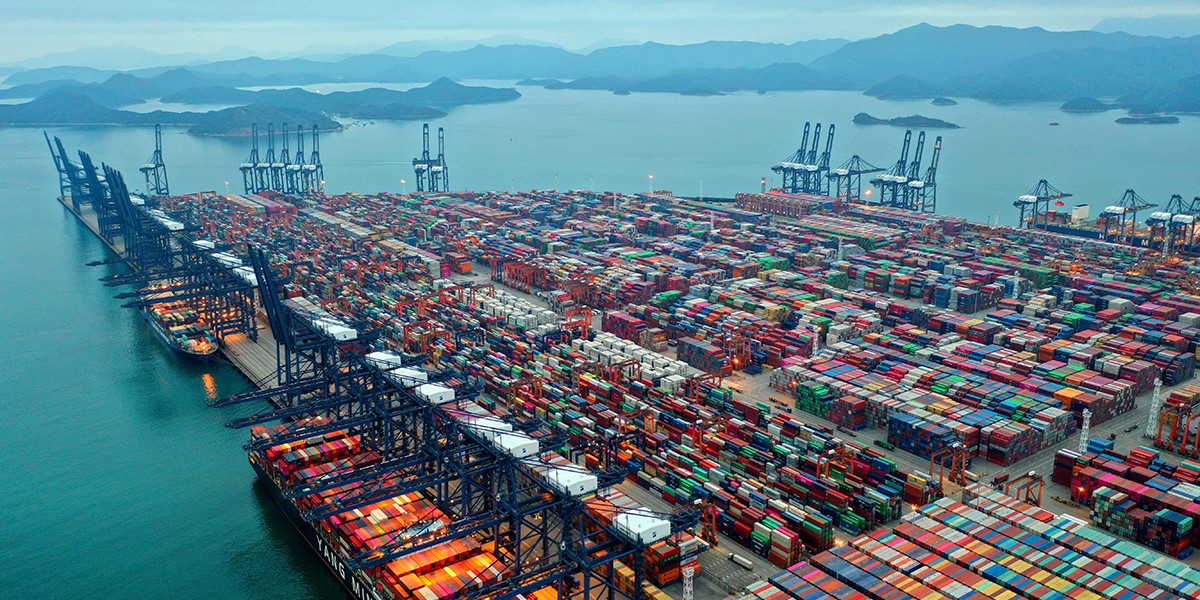 Çin'de konteyner sayısı önceki yıla kıyasla yüzde 4,7 arttı