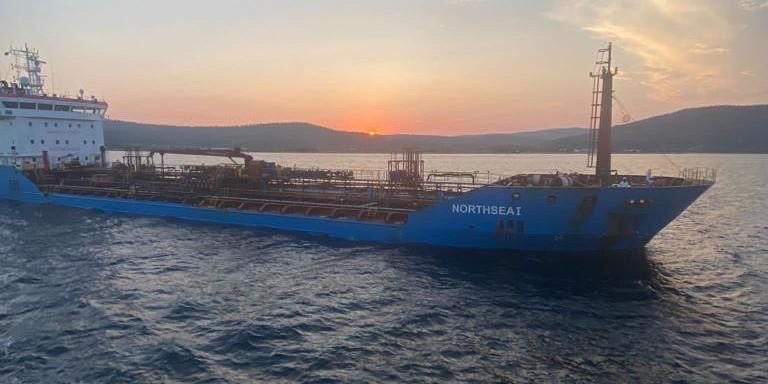 Liberya Bayraklı gemi Şevketiye demir bölgesine götürüldü