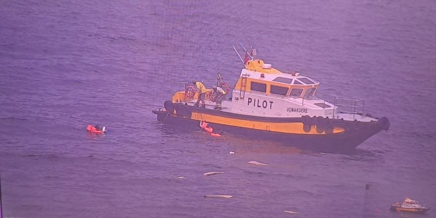 Tekirdağ'da alabora olan teknedeki 4 kişi kurtarıldı