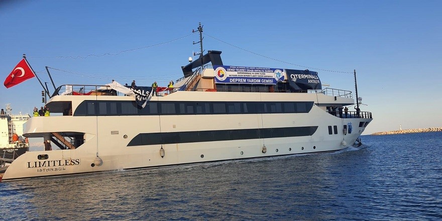 DTO Antalya Şubesi ve Q Terminals’in Hazırladığı Yardım Gemisi Yola Çıktı
