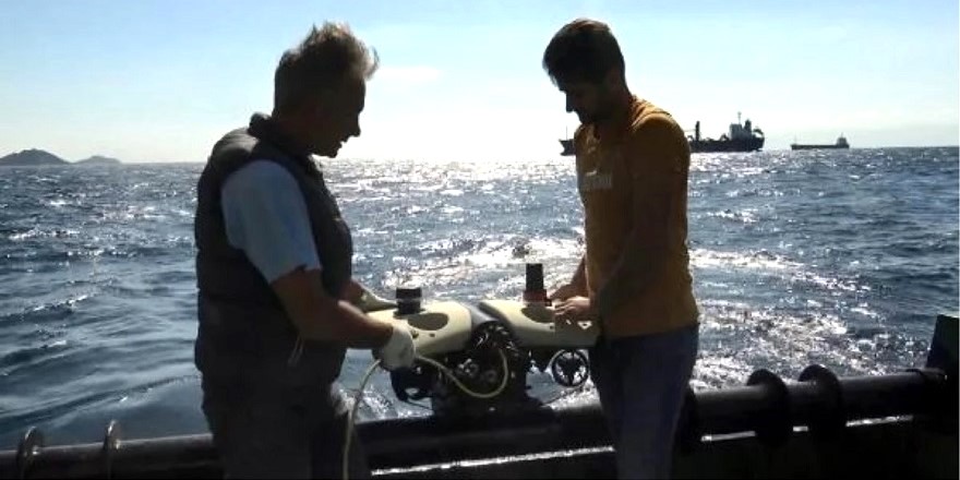 Marmara Denizi'nde canlıları incelemek için robotik kamera kullanıldı