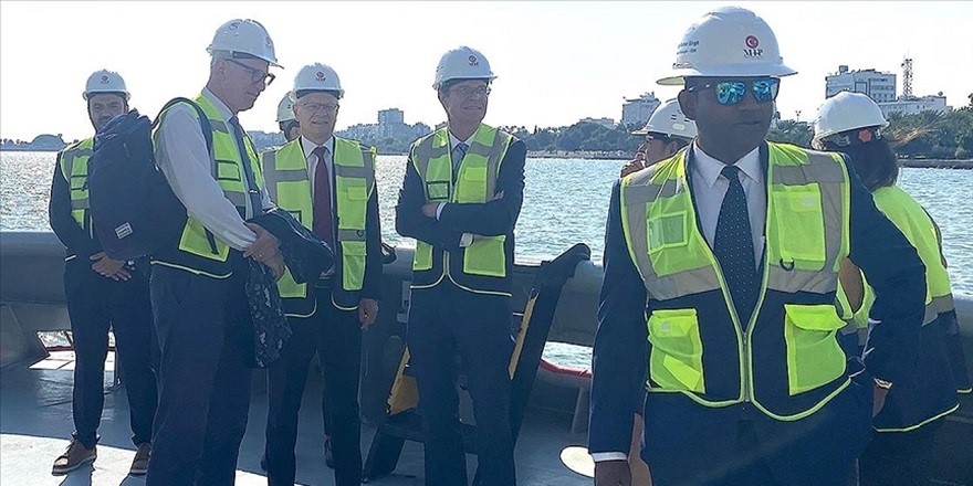 AB Türkiye Delegasyonu Başkanı Büyükelçi Meyer-Landrut, Mersin Limanı'nı inceledi