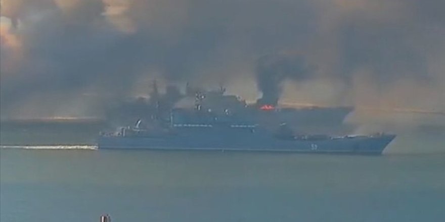 Rusya: "Novoçerkassk" çıkarma gemimiz hasar aldı