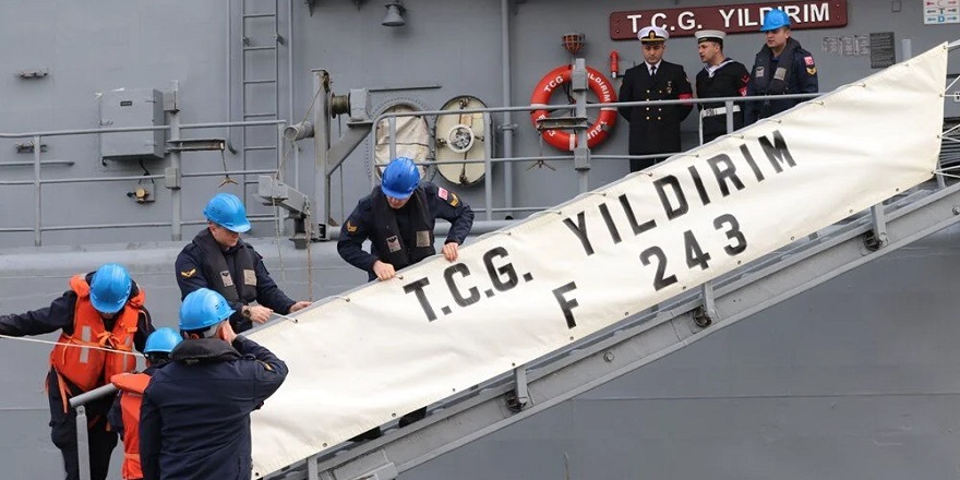 Türk savaş gemisi TCG Yıldırım Gürcistan'da