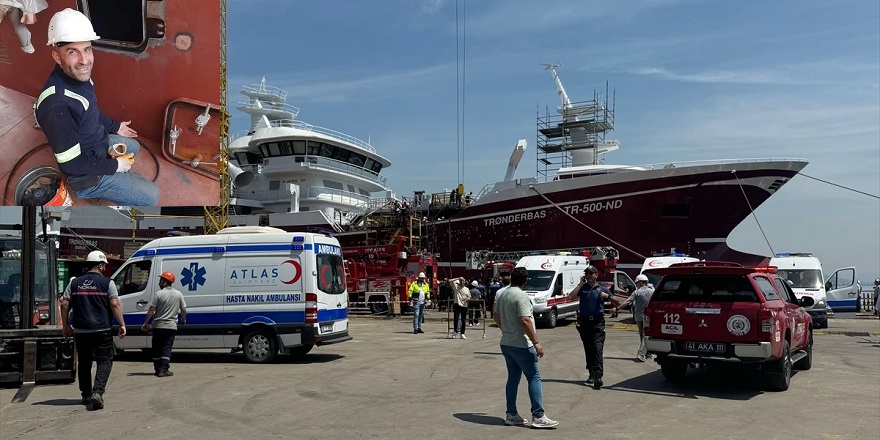 Gemide çıkan yangında yaralanan personel hayatını kaybetti