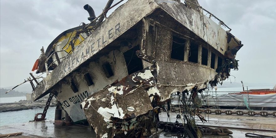 Zonguldak'ta Batan Yük Gemisinin Enkazına İnceleme