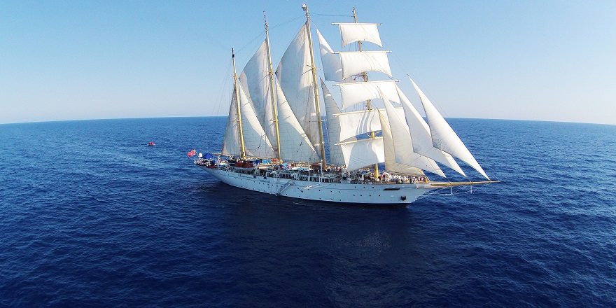 "Star Clipper" ile Bodrum'a 149 yolcu geldi