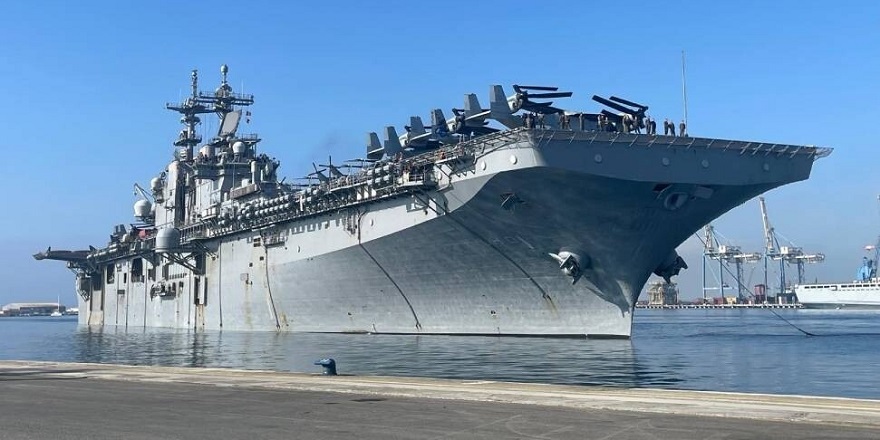 ABD savaş gemisi USS Wasp, Limasol Limanı'na demirledi