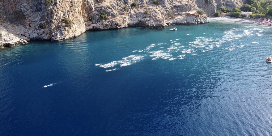 Fethiye'de Kelebekler Vadisi-Ölüdeniz Açık Su Yüzme Yarışı yapıldı