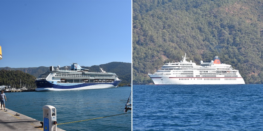 "Marella Discovery" ve "Europa" Marmaris'e geldi