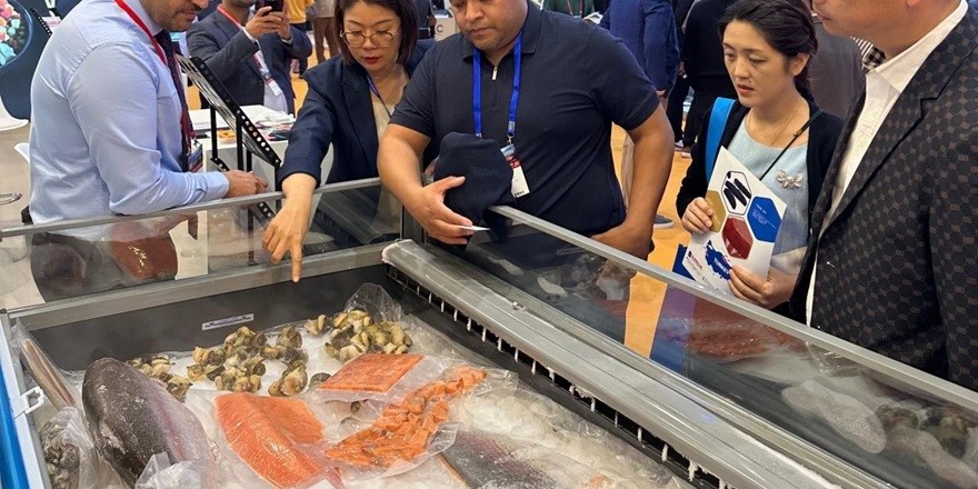 Türk somonu "China Fisheries & Seafood Expo 2024"te tanıtıldı