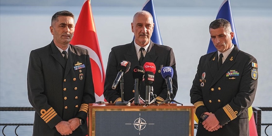 NATO Daimi Mayın Karşı Tedbirleri Deniz Görev Grubu-2'nin komutası Türkiye'ye geçti