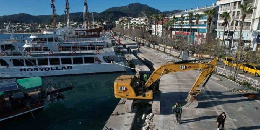Marmaris Yat Limanı'ndaki yenileme çalışmalarının bitirilememesine tepki