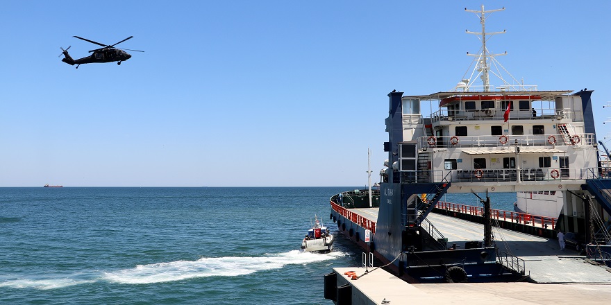 Ceyport Limanı'nda uyuşturucu kaçakçılığıyla mücadele tatbikatı yapıldı