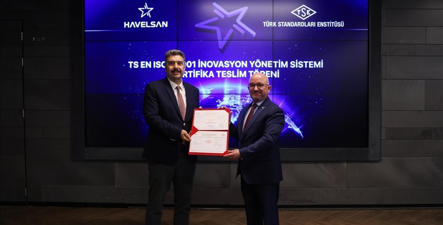 HAVELSAN "TS EN ISO 56001 belgesi" alan ilk yazılım şirketi oldu
