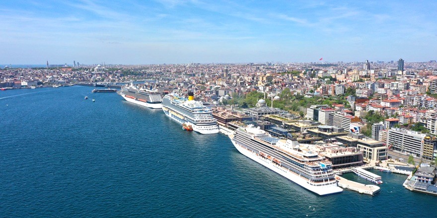 Türkiye limanlarına 6 ayda 490 kruvaziyer gemisi demir attı