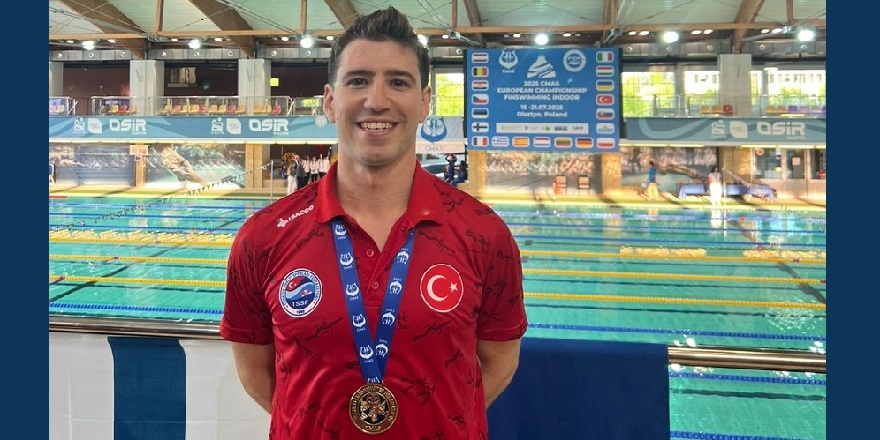 Milli sporcu Derin Toparlak, Paletli Yüzme Avrupa Şampiyonası'nda üçüncü oldu