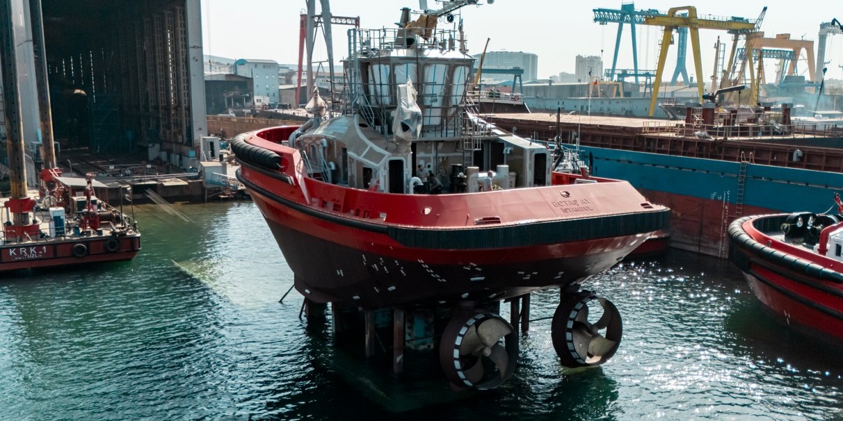 SANMAR, BOTAŞ’ın elektrikli römorkörlerinden üçüncüsünü denize indirdi