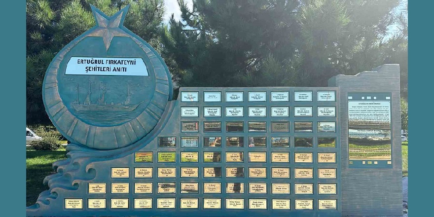 Ertuğrul Fırkateyni'nde şehit olanların anısına anıt yapıldı