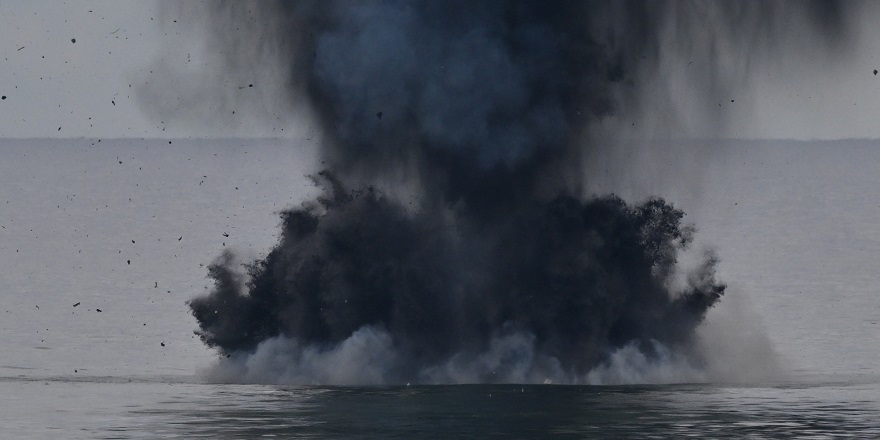 Balıkçıların bulduğu İDA imha edildi