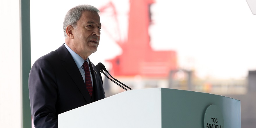 Milli Savunma Bakanı Akar: TCG Anadolu şanlı ordumuzun ve bahriyemizin gücüne güç katacak.