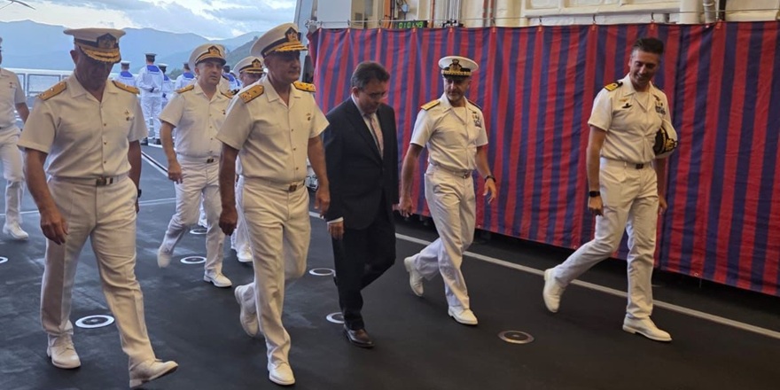 "ITS Virginio Fasan" fırkateyni, Aksaz Deniz Üssü'ne liman ziyareti gerçekleştirdi