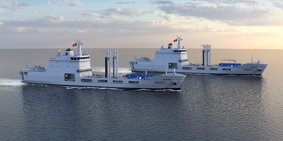 Portekiz Denizde İkmal ve Lojistik Destek Gemilerinin Sac Kesimi Yapıldı