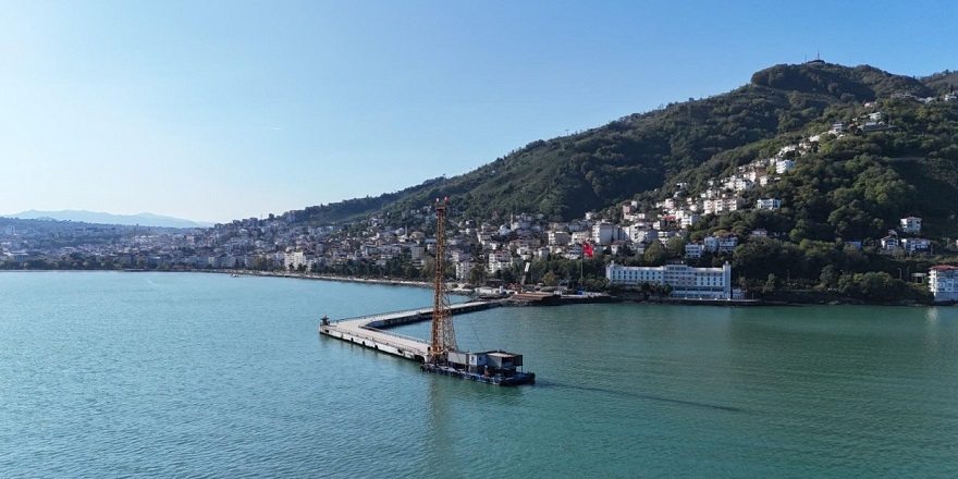 Ordu'da rıhtım uzatma çalışması yürütülüyor