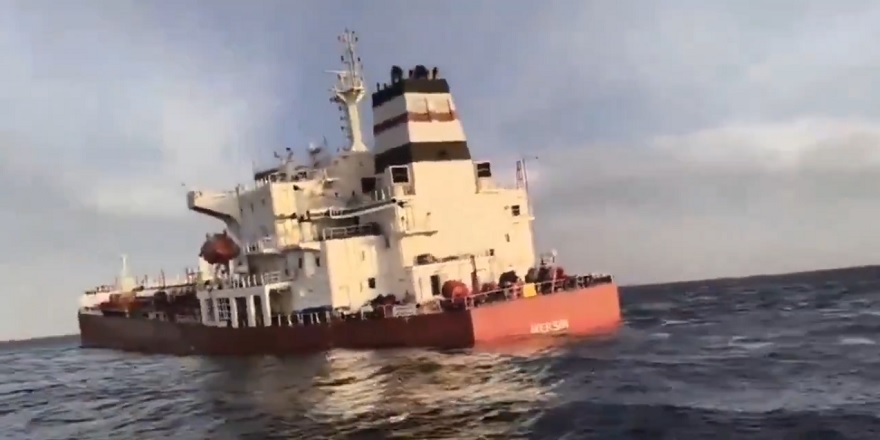 "Mersin" petrol tankerinin güvenliği için çalışmalar yoğunlaştırıldı