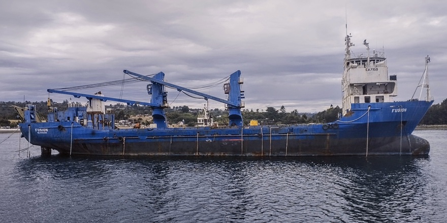 "Fusion" adlı yük gemisi Puerto Montt’ta battı