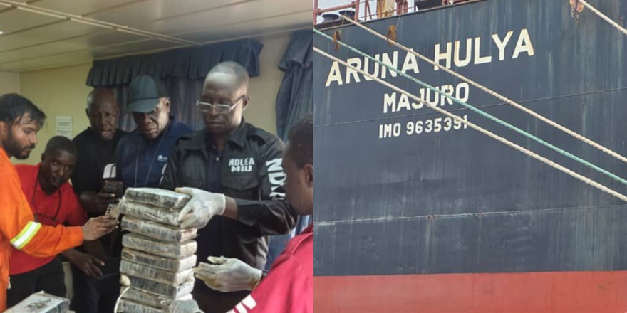 MV Aruna Hulya, gemisinde 31,5 kg kokain ele geçirildi