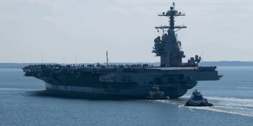 ABD’nin yeni uçak gemisi USS John F. Kennedy deniz testlerine başladı