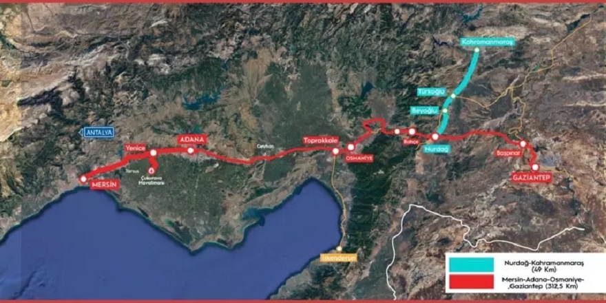 Kahramanmaraş, hızlı trenle Doğu Akdeniz limanlarına bağlanacak