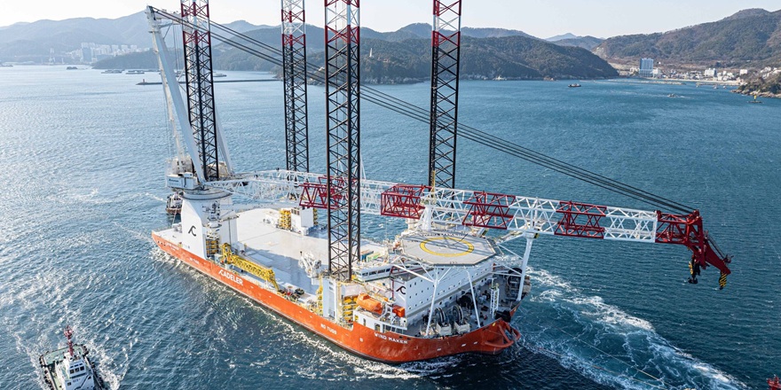 Güney Kore’nin en büyük rüzgar türbini gemisi inşa edilecek
