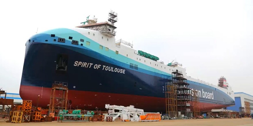 Airbus için ilk “Eko” Ro-Ro yeni inşa gemi denize indirildi