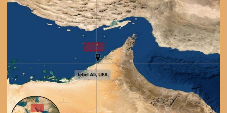 Cebel Ali Limanı'nın Kuzeyinde Bir Konteyner Gemisinin Vurulduğu Bildirildi
