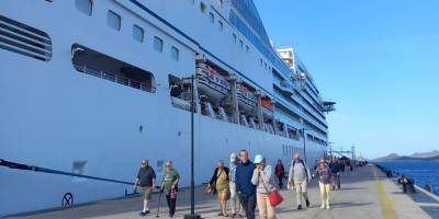 Bodrum'a Bahama bandıralı kruvaziyerle 515 turist geldi