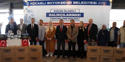 Kocaeli'de küçük ölçekli balıkçılara tekne bakım malzemesi desteği