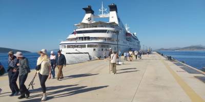 Star Legend ile Gelen Turistler Bodrum’u Keşfe Çıktı