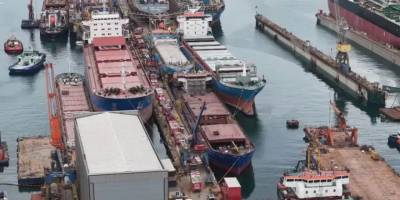 Bakımdaki Gemide Yangın Paniği